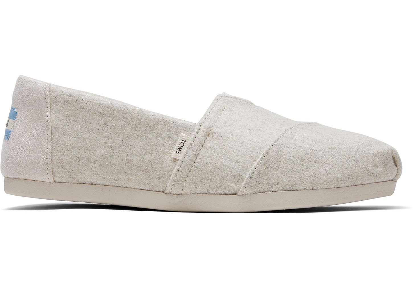 Toms Classics Felt Faux Shearling - Womens Alpargata Espadrilles - Beige - NZ - 489210JVA